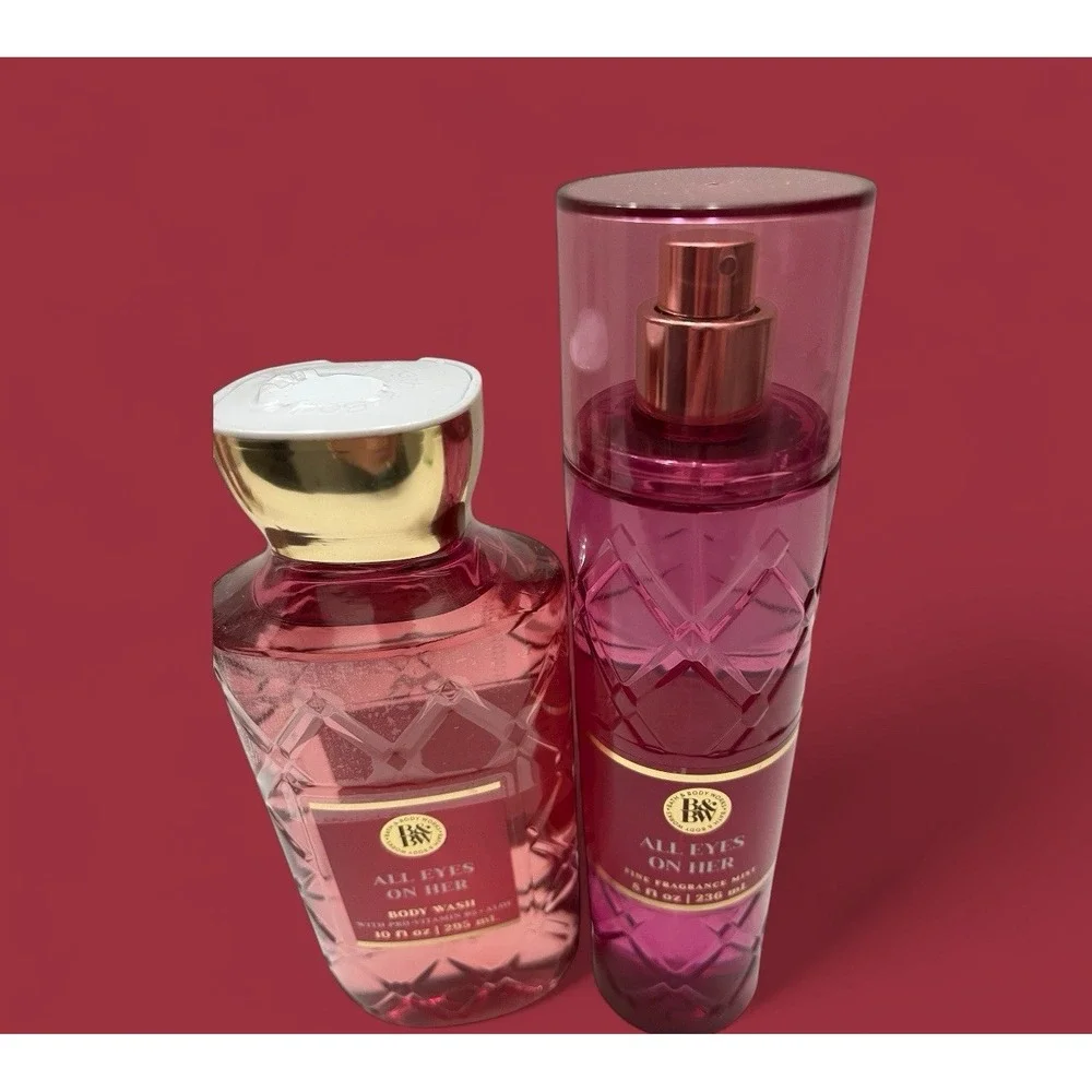 Bath & Body Works All Eyes On Her Body Wash Fragrance Mist Blackberry Jasmine‎ - Picture 5 of 9